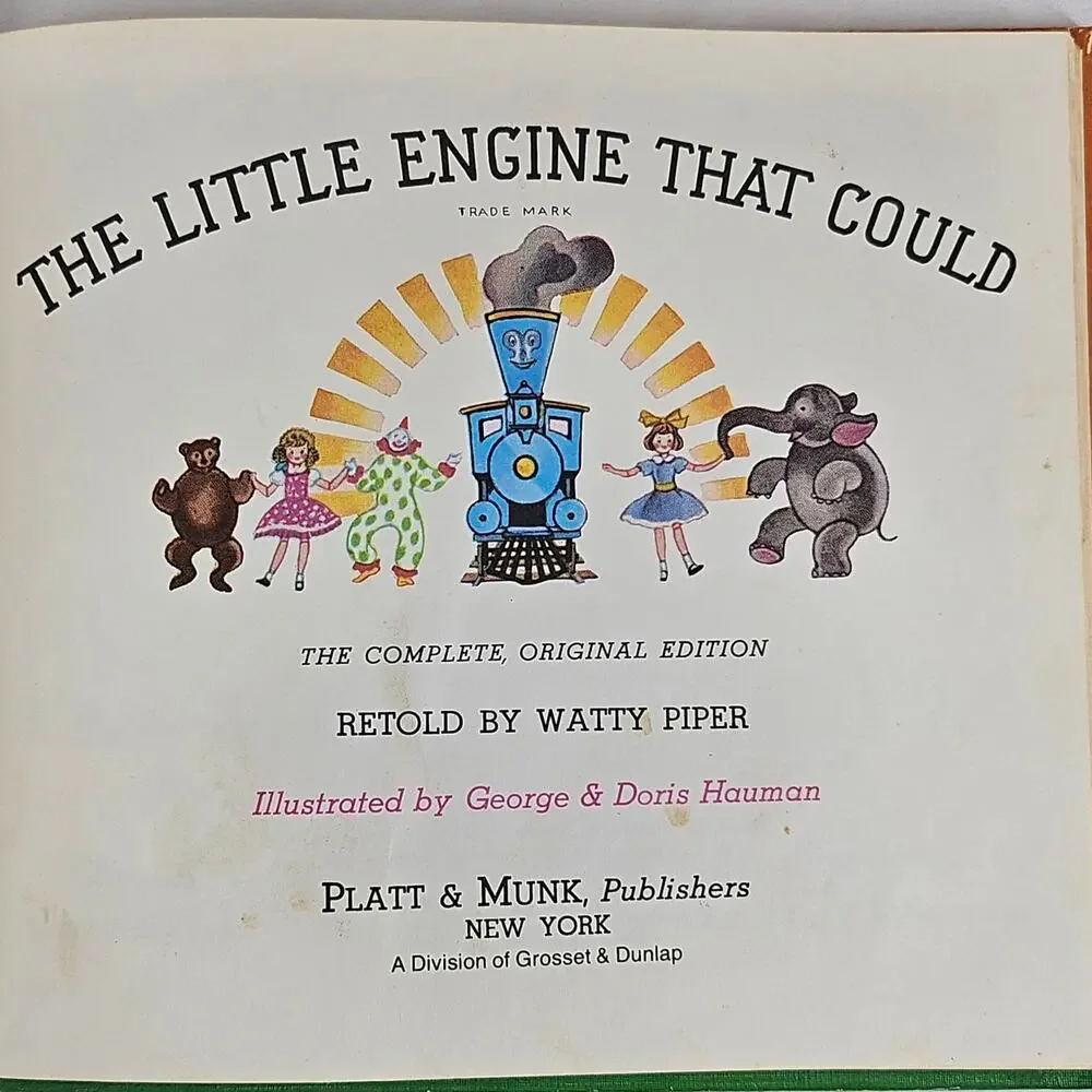 THE LITTLE ENGINE THAT COULD BY WATTY PIPER  1983 PRINT HARDBACK CHILDREN’S BOOK